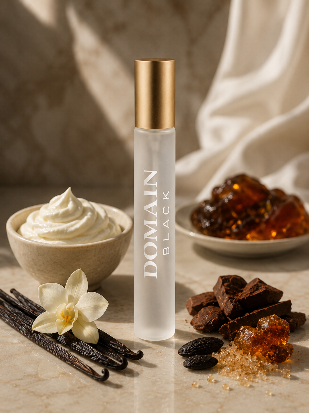 Crown fragrance - Vanilla, Cocoa, Amber, Creme & Sugar, Tonka Bean